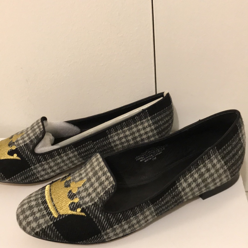 DEESIGNS by DEE OCLEPPO Crown plaid LOAFERS Size 7M. New in box. - Picture 2 of 10